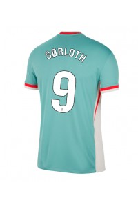 Atletico Madrid Alexander Sorloth #9 Fotballdrakt Borte Klær 2024-25 Korte ermer